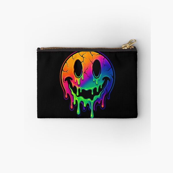 Item preview, Melting Horror Rave Smiley | Neon Drip Acid Face designed and sold by Neon Hollow.