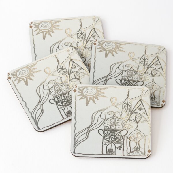 Item preview, Golden Cathedral – The Five of Diamonds designed and sold by Ateliê dos Naipes .