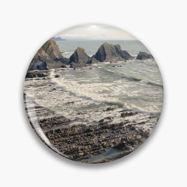 Item preview, Portrait of Hartland Quay designed and sold by hawkie.