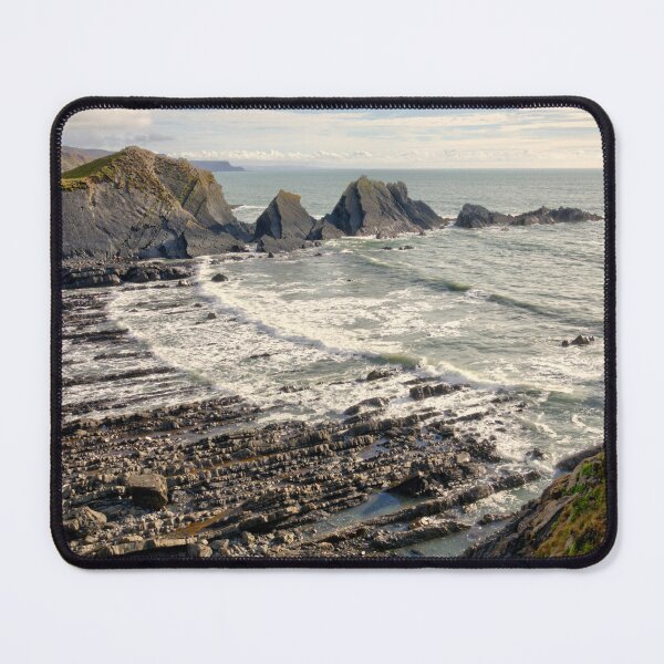 Item preview, Portrait of Hartland Quay designed and sold by hawkie.