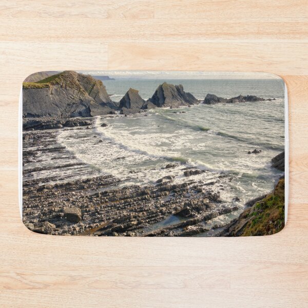 Item preview, Portrait of Hartland Quay designed and sold by hawkie.