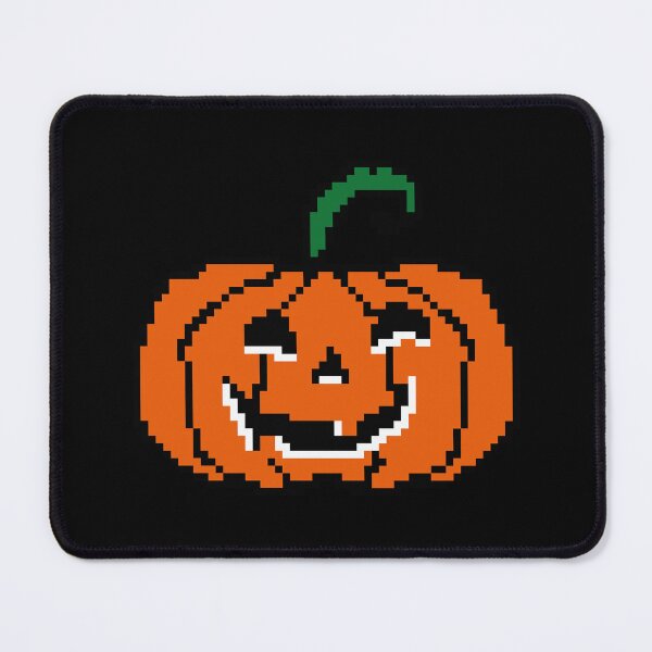 Item preview, 8-Bit Pumpkin Pixel Art – Retro Halloween Jack-o'-Lantern (Orange/Black/Green) designed and sold by Vector Woofs.