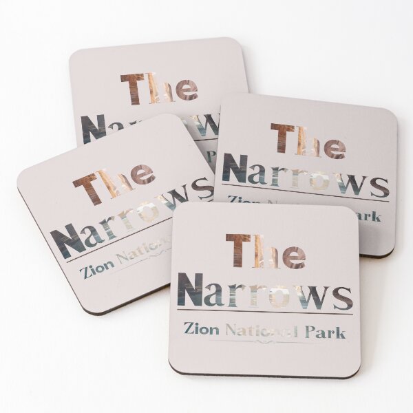 Item preview, Zion National Park The Narrows Adventure Typography Design designed and sold by phiawdesign9.