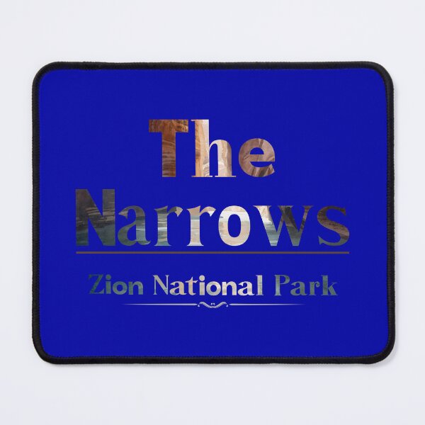 Item preview, Zion National Park The Narrows Adventure Typography Design designed and sold by phiawdesign9.