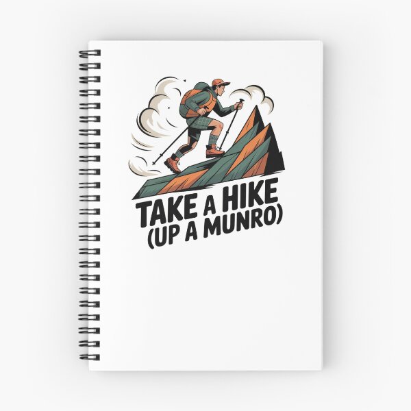 Item preview, Take A Hike Up A Munro Scottish Design | Scotland Mountain Hiking Gift designed and sold by Loom on the Loch.