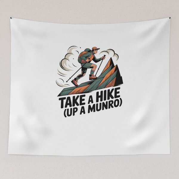 Item preview, Take A Hike Up A Munro Scottish Design | Scotland Mountain Hiking Gift designed and sold by Loom on the Loch.