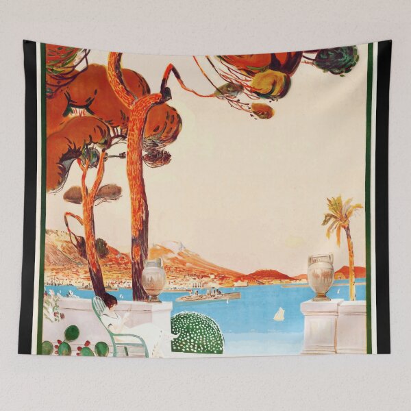 Item preview, Vintage Toulon Travel Poster | Art Deco Style | Mediterranean Coast | 20th Century Tourism | Splendid Harbor & Marvelous Sites designed and sold by artofuniverse.