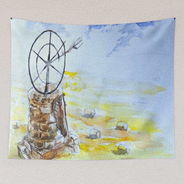 Item preview, Mallorcan Mill designed and sold by Inkhov Art.