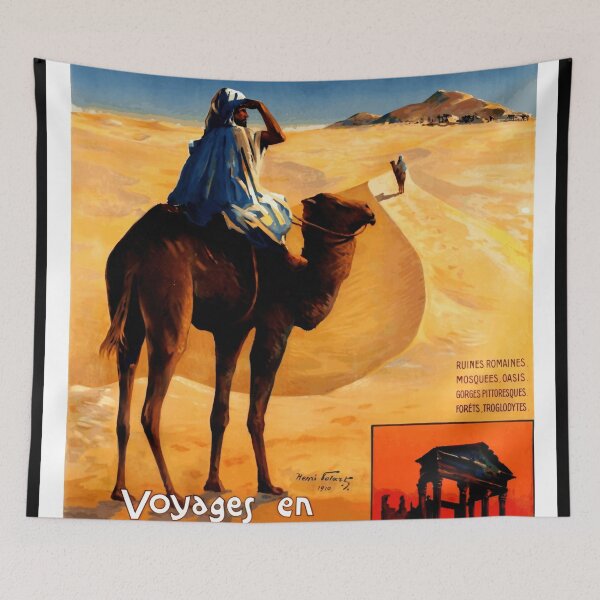 Item preview, Vintage Travel Poster | Voyages en Algerie et Tunisie 1910 | Henri Sollier Art | Exotic North Africa Adventure & History designed and sold by artofuniverse.