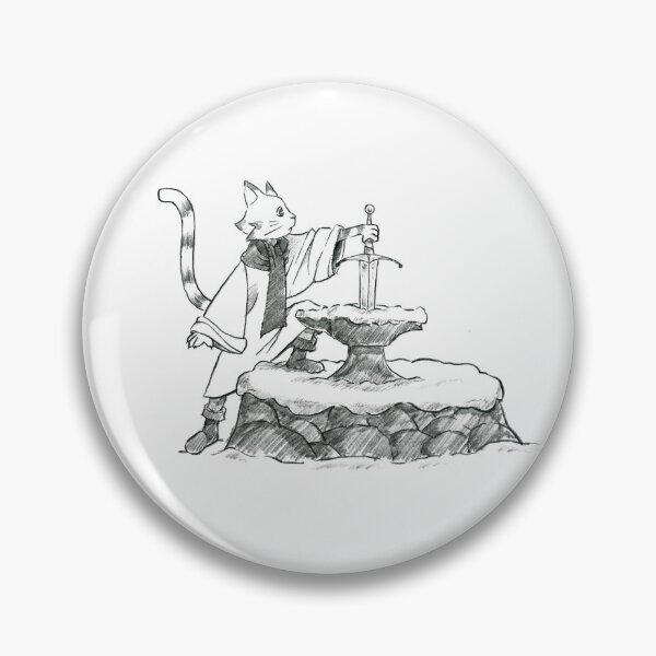 Item preview, Cat King Arthur designed and sold by DeddiesDrawings.