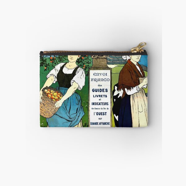 Item preview, Vintage Art Nouveau Travel Poster | Chemins de Fer de l'Ouest | Excursions to Normandy & Brittany | Railway Promotion designed and sold by artofuniverse.