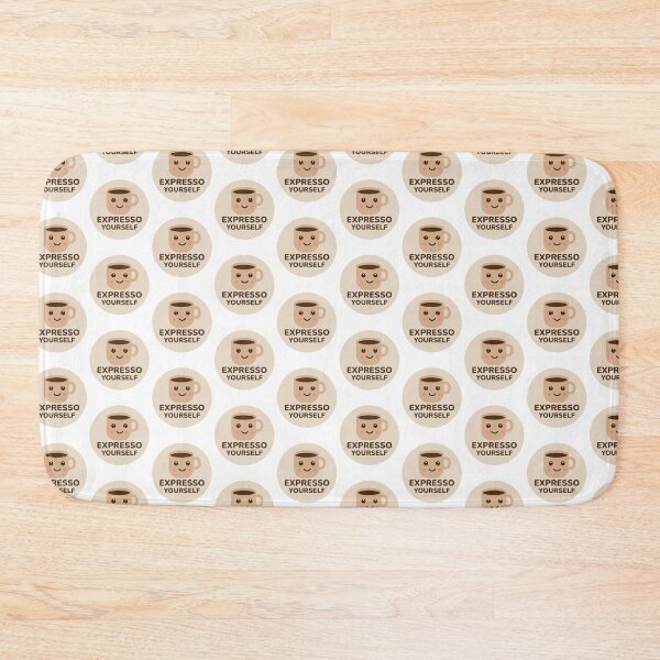 Item preview, Expresso Yourself - Cute Kawaii Coffee Cup Pun designed and sold by Shape Snip Studio.
