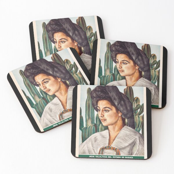 Item preview, Vintage Mexico Tourism Poster | Yalalteca Woman Portrait | Mid-20th Century Art | Oaxaca Culture & Indigenous Heritage designed and sold by artofuniverse.