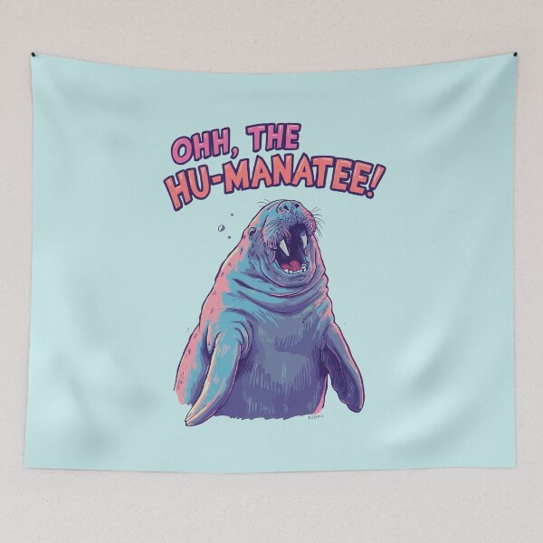 Item preview, Ohh the Hu-manatee! designed and sold by Pastel & Neon art store.