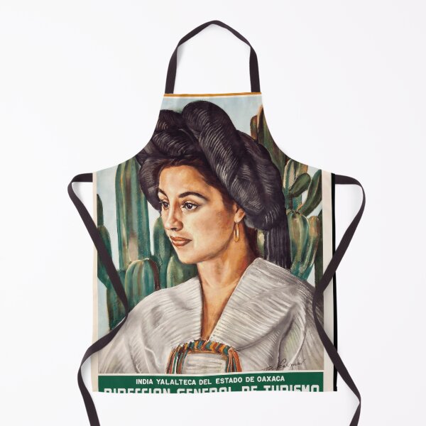 Item preview, Vintage Mexico Tourism Poster | Yalalteca Woman Portrait | Mid-20th Century Art | Oaxaca Culture & Indigenous Heritage designed and sold by artofuniverse.
