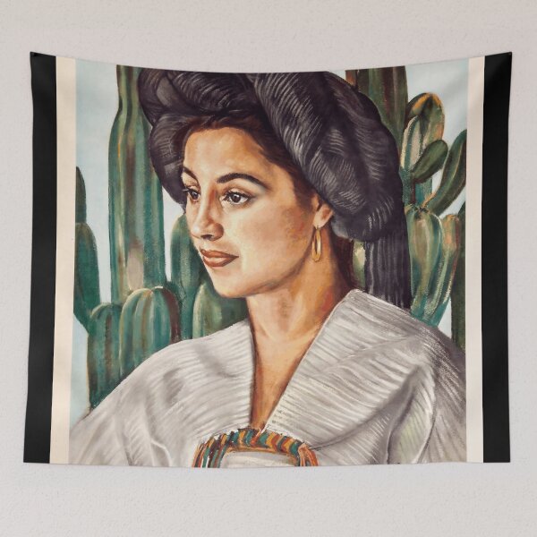 Item preview, Vintage Mexico Tourism Poster | Yalalteca Woman Portrait | Mid-20th Century Art | Oaxaca Culture & Indigenous Heritage designed and sold by artofuniverse.