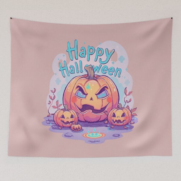 Item preview, Pumpkin family designed and sold by Pastel & Neon art store.