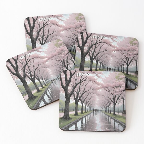 Item preview, Cherry Blossom Rain Shower designed and sold by HorizonHues.