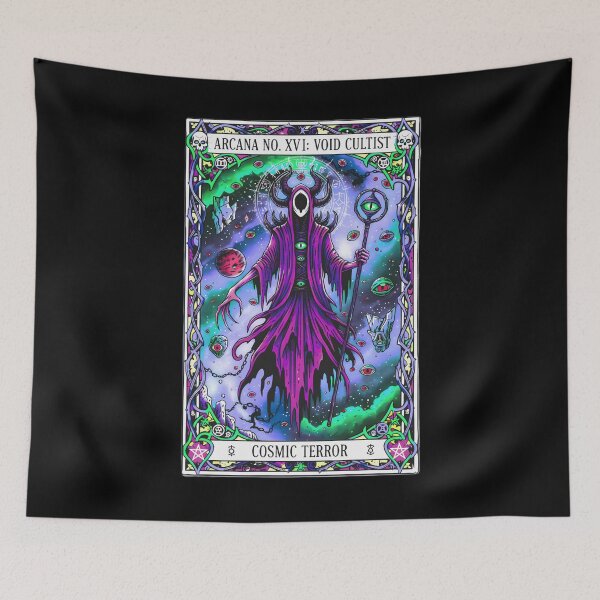 Item preview, Void Cultist Tarot Card: Cosmic Terror Arcana XVI  designed and sold by CoffinsArt.