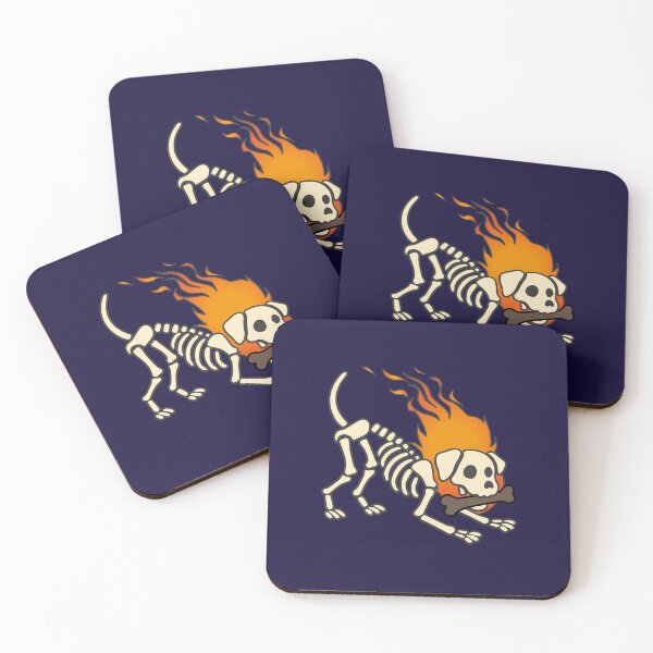 Item preview, Hellhound Puppy Playful Pose with Fire designed and sold by Vector Woofs.