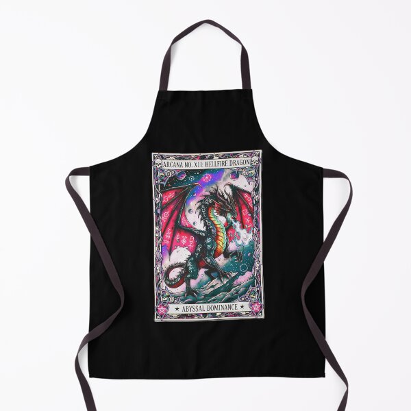 Item preview, Hellfire Dragon Tarot Card: Abyssal Dominance Arcana Xll designed and sold by CoffinsArt.