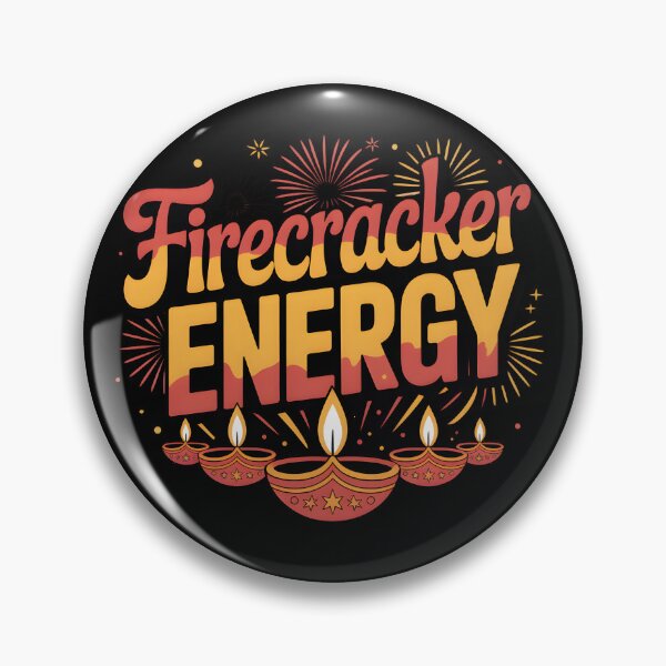 Item preview, Firecracker Energy – Diwali Diyas and Fireworks Design designed and sold by Jollys-ArtShop.
