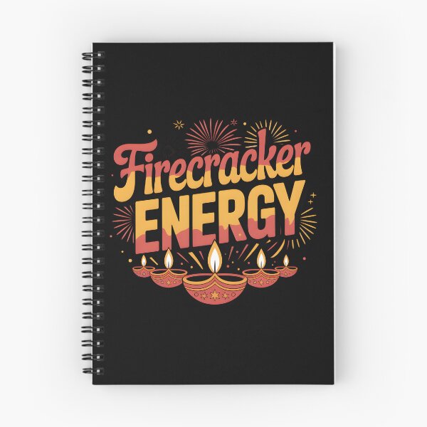 Item preview, Firecracker Energy – Diwali Diyas and Fireworks Design designed and sold by Jollys-ArtShop.
