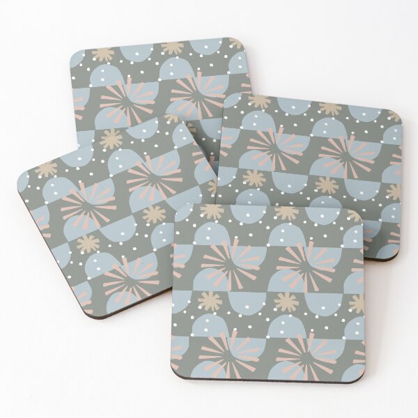 Item preview, Strawflowers - stylized strawflower design between retro and minimalism designed and sold by EMJAYHeiss.