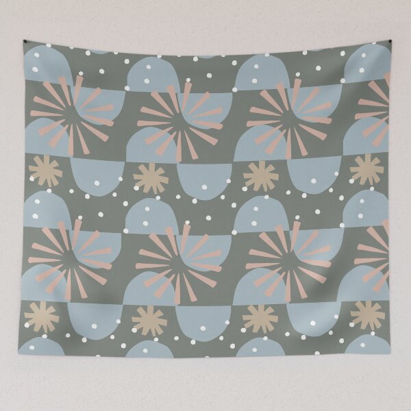 Item preview, Strawflowers - stylized strawflower design between retro and minimalism designed and sold by EMJAYHeiss.