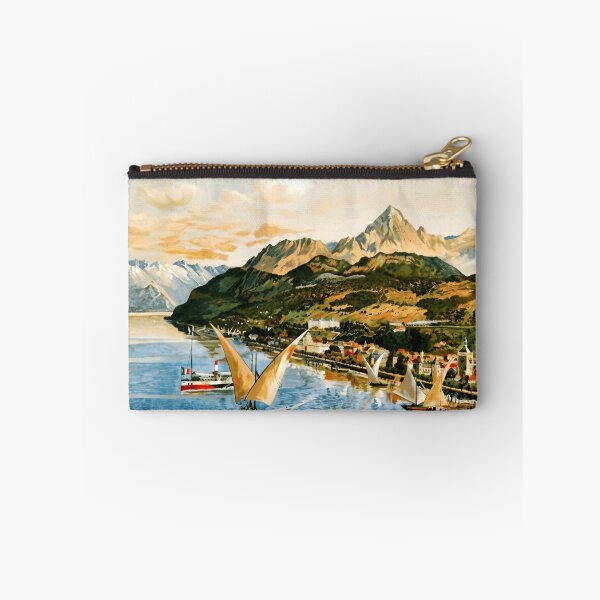 Item preview, Vintage Travel Poster | Evian & Lake Geneva | Chemins de Fer de Paris Lyon Mediterranee | Early 20th Century Art designed and sold by artofuniverse.
