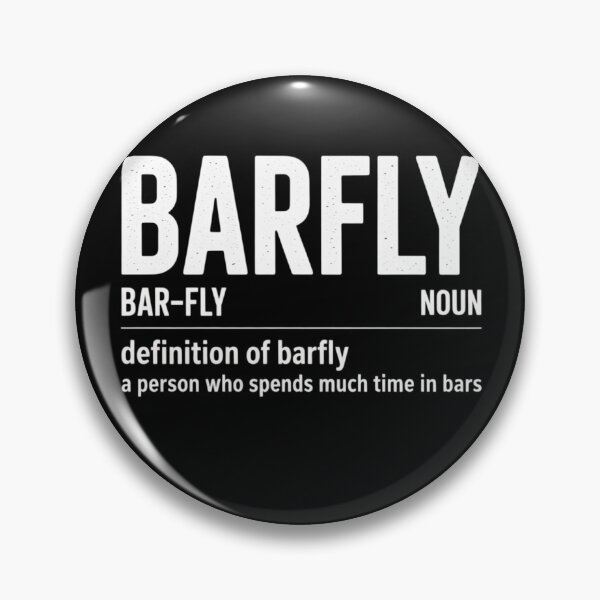 Item preview, Barfly Definition Funny Quote designed and sold by FreshVibe Prints.