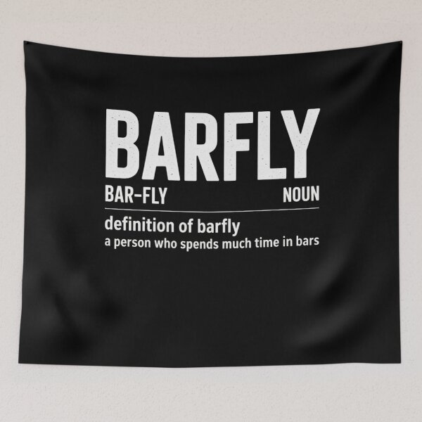 Item preview, Barfly Definition Funny Quote designed and sold by FreshVibe Prints.