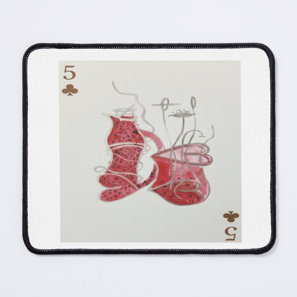 Item preview, Crimson Harmony – The Five of Clubs designed and sold by Ateliê dos Naipes .