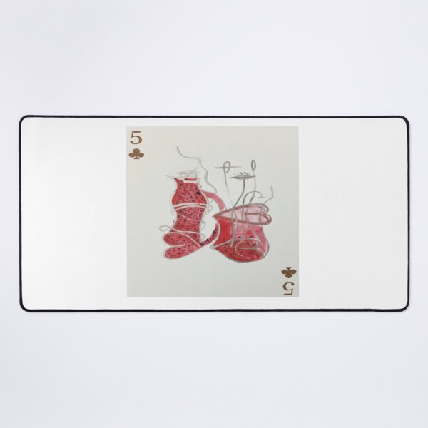 Item preview, Crimson Harmony – The Five of Clubs designed and sold by Ateliê dos Naipes .