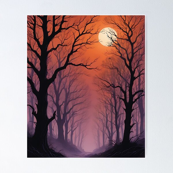 Item preview, Mystical Fog in the Forest at Dusk designed and sold by HorizonHues.