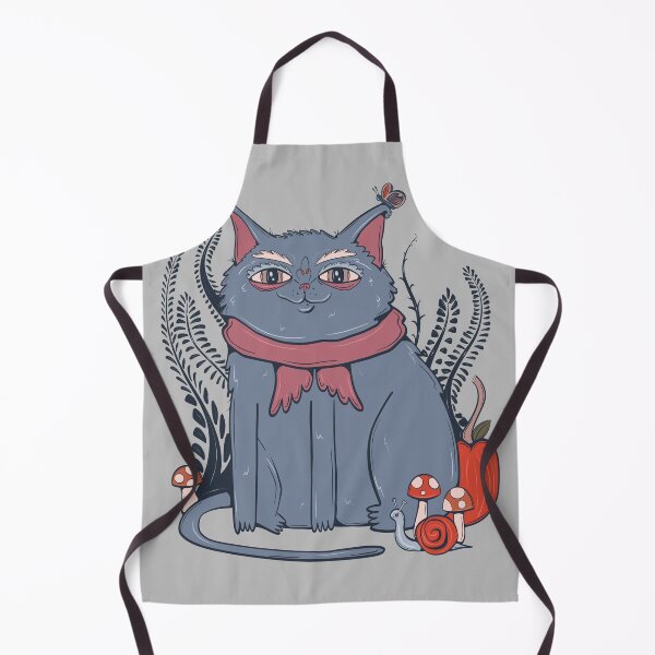 Item preview, Autumn Vibes Chonky Grey Cat - Fall Cat with Pumpkins designed and sold by crestfallenmermaid.