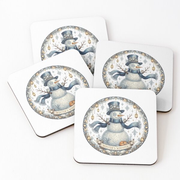 Item preview, Winter’s Whisper: Enchanted Snowman & Woodland Charm designed and sold by Cloud-Riders.