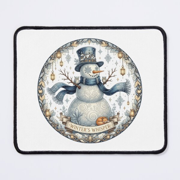 Item preview, Winter’s Whisper: Enchanted Snowman & Woodland Charm designed and sold by Cloud-Riders.