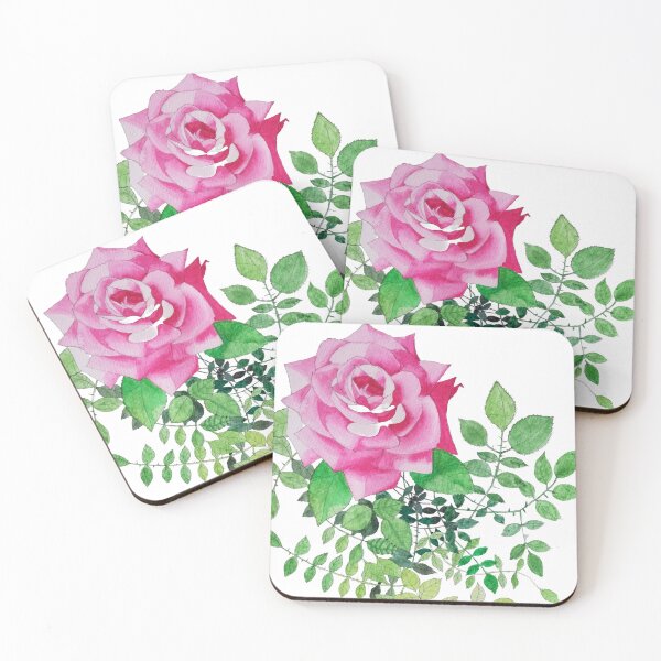 Item preview, Pink rose watercolour painting  designed and sold by esvb.