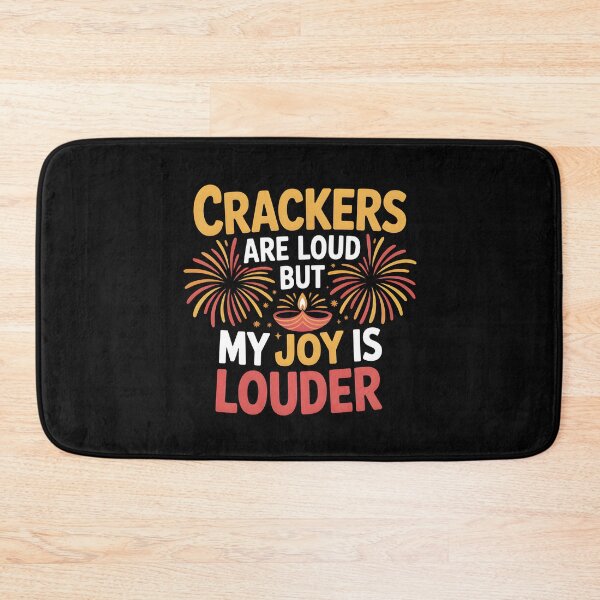 Item preview, Crackers Are Loud, But My Joy Is Louder – Diwali Diya & Fireworks Design designed and sold by Jollys-ArtShop.