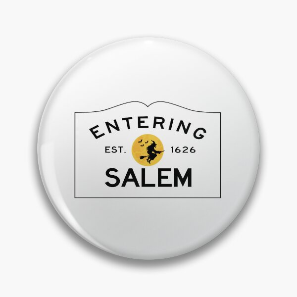 Item preview, Entering Salem Road Sign - Salem, Massachusetts - Witch In The Moon designed and sold by SouthShorePics.