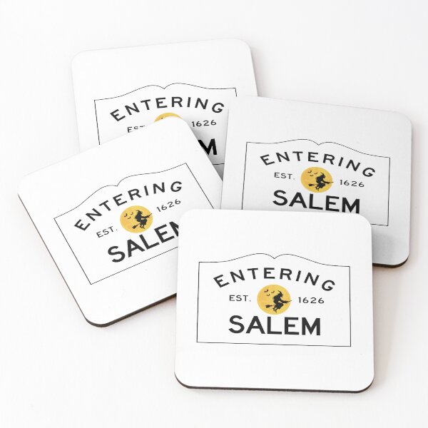 Item preview, Entering Salem Road Sign - Salem, Massachusetts - Witch In The Moon designed and sold by SouthShorePics.