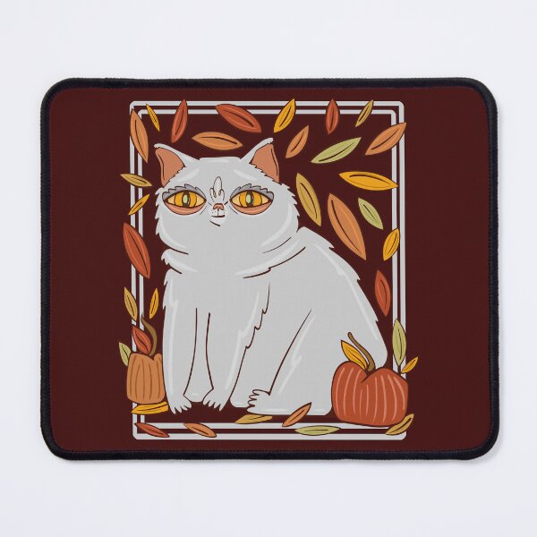 Item preview, chonky cat with pumpkins - autumn vibes chonker cat designed and sold by crestfallenmermaid.