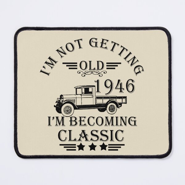 Item preview, Born in 1946 vintage classic truck funny 80th birthday designed and sold by Alexaltay.
