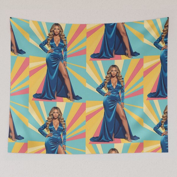 Item preview, Feminine pop art style artistic design inspired by Beyoncé designed and sold by Planet Utoppia.