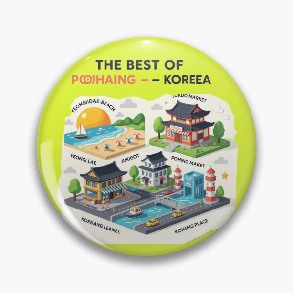Item preview, The Best of Pohang Korea – 3D Funny Sketch , designed and sold by PaintMeWorld.