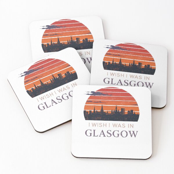 Item preview, I Wish I Was In Glasgow Scottish | Scotland City Skyline Gift | Vintage Retro Design designed and sold by Loom on the Loch.