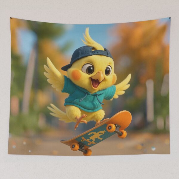 Item preview, Skater Lutino Cockatiel designed and sold by Sillytoe.