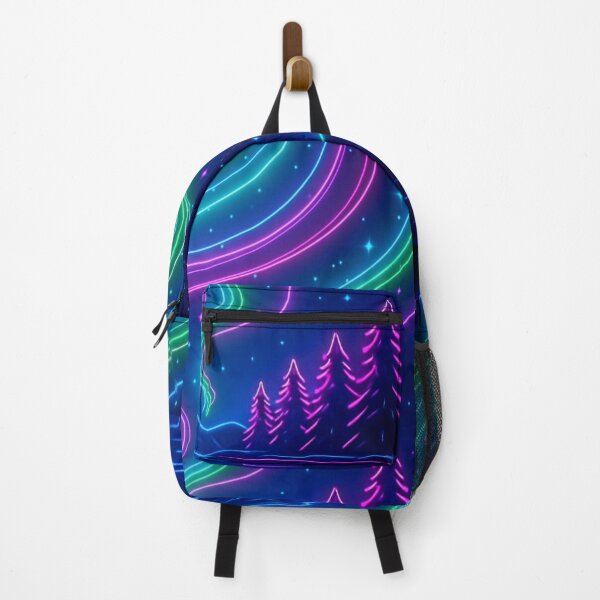 Item preview, Neon Northern Lights Scandinavian Dreamscape designed and sold by Gletschie.