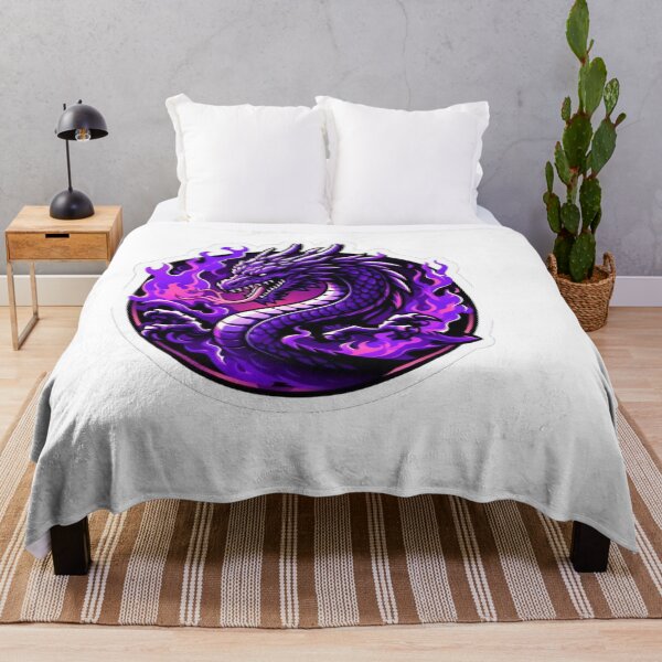 Item preview, blue flame dragon mystic fire serpent design designed and sold by TeeMoods.